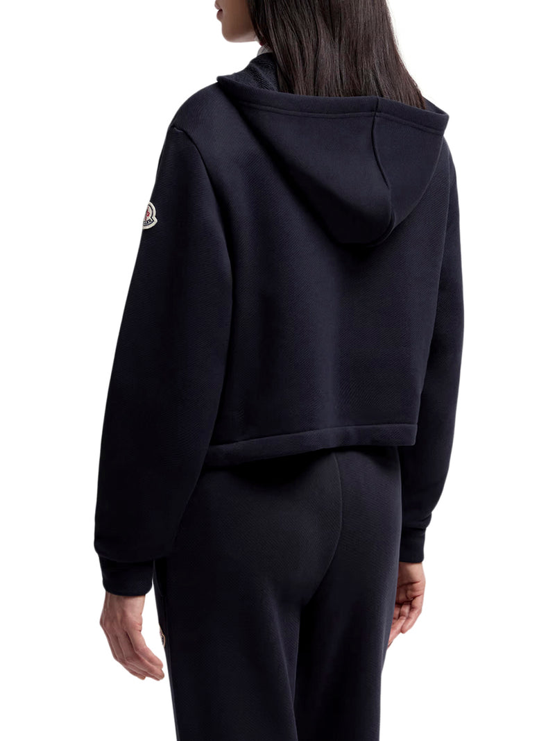 FELPA CON ZIP E CAPPUCCIO