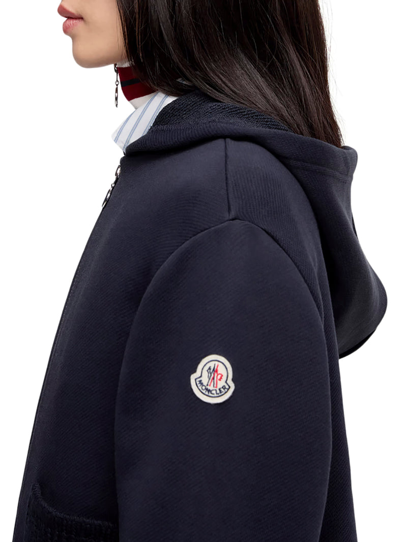 FELPA CON ZIP E CAPPUCCIO