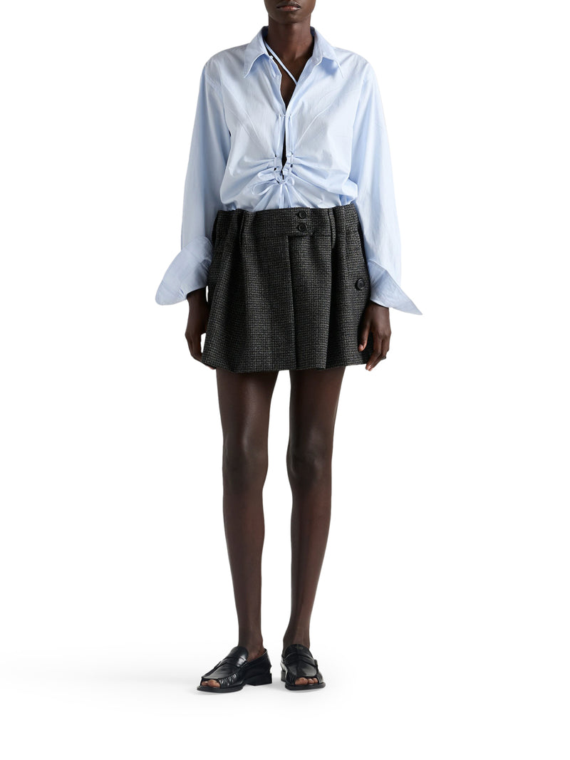 MINIGONNA IN LANA MOULINÉ CON MOTIVO VICHY