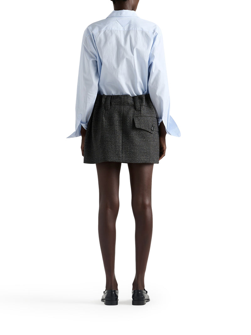 MINIGONNA IN LANA MOULINÉ CON MOTIVO VICHY