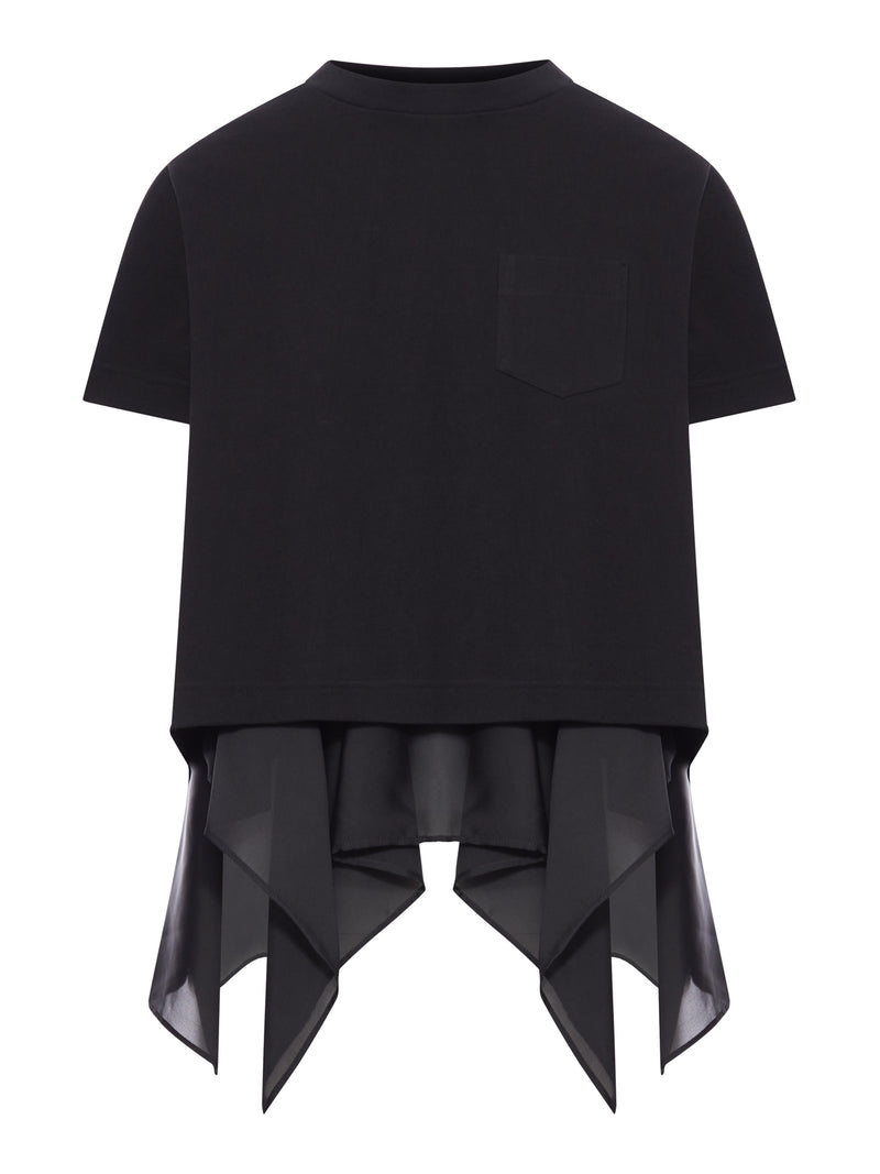 T-SHIRT IN JERSEY DI COTONE E RASO