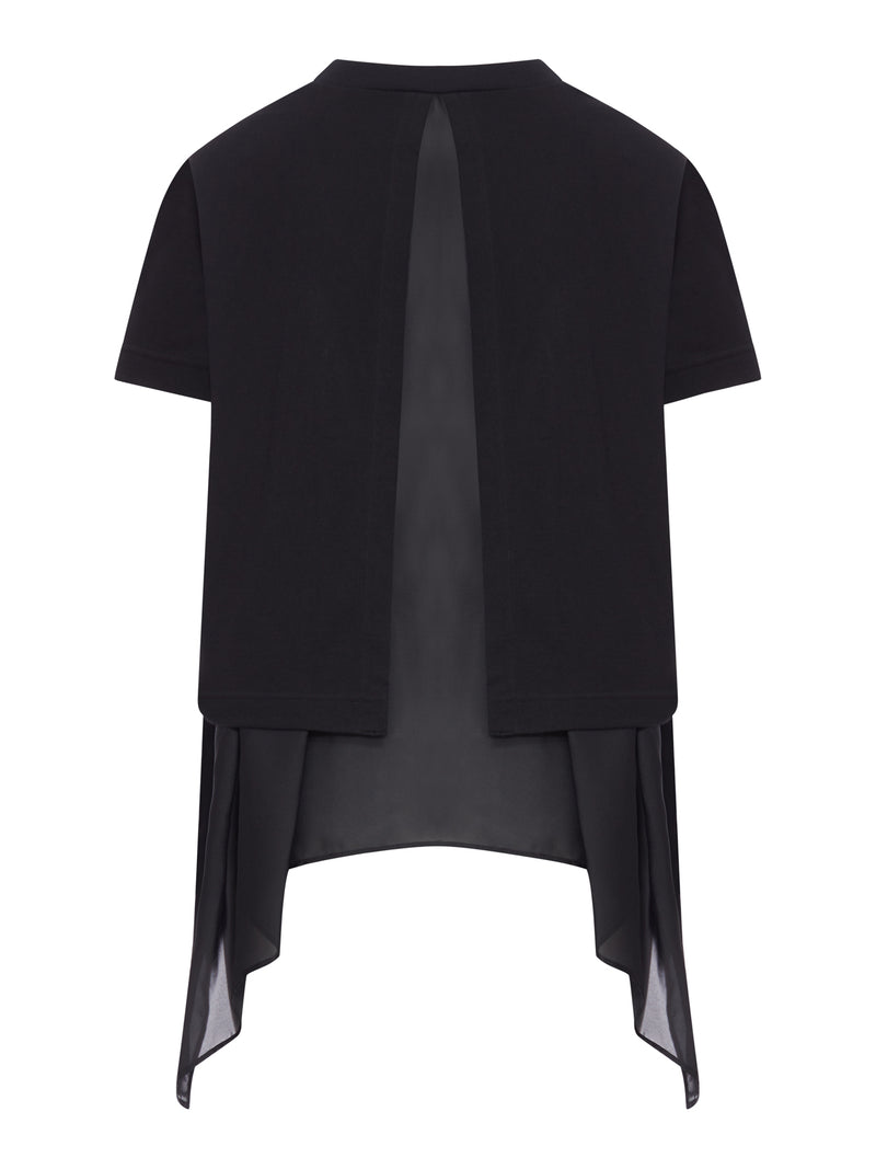 T-SHIRT IN JERSEY DI COTONE E RASO