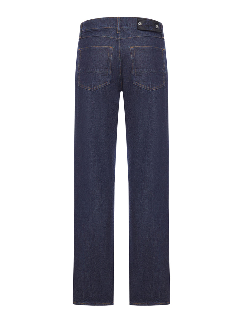 JEANS INDIGO DENIM-RINSED