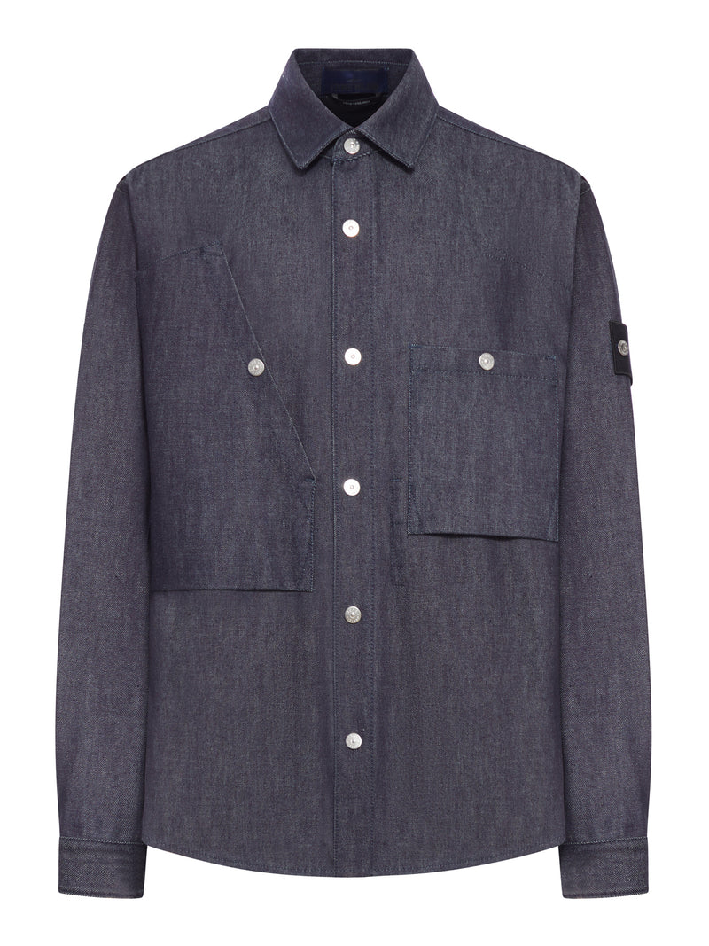 OVERSHIRT INDIGO DENIM-RAW