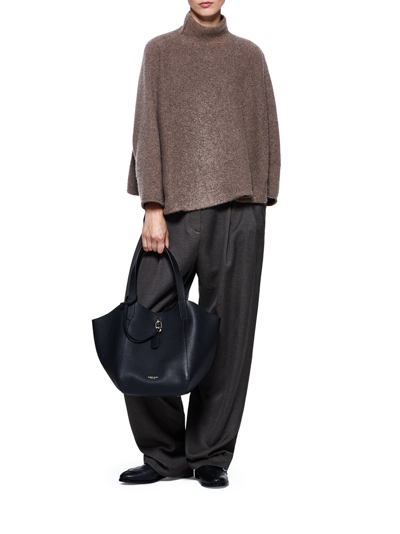 MAGLIONE A COLLO ALTO IN CASHMERE