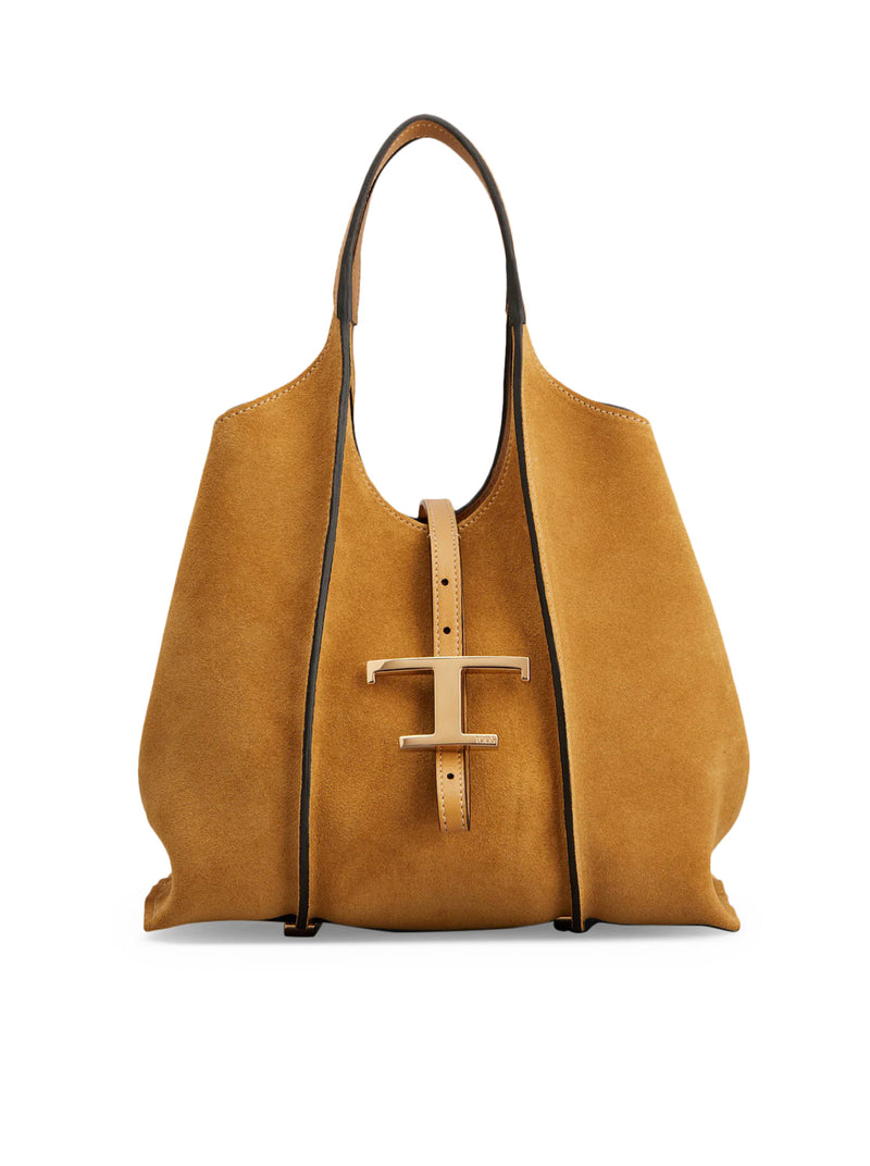 BORSA SHOPPING T TIMELESS IN PELLE SCAMOSCIATA MINI