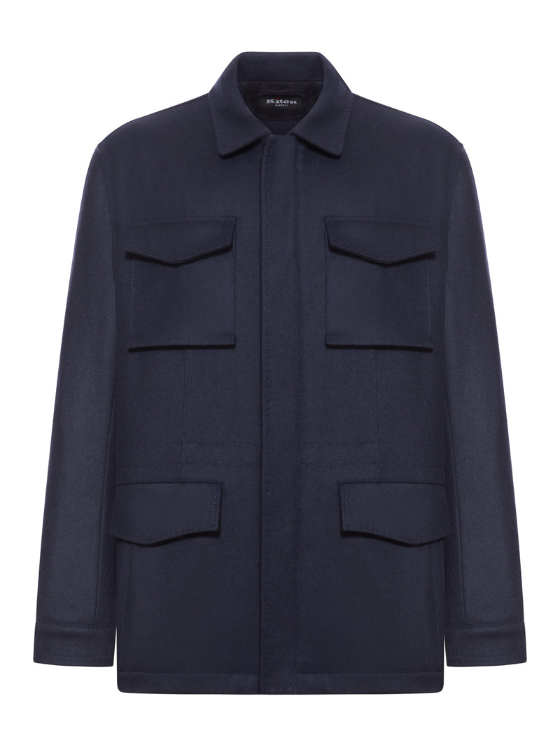 GIACCA DA CAMPO IN CASHMERE MULTITASCHE