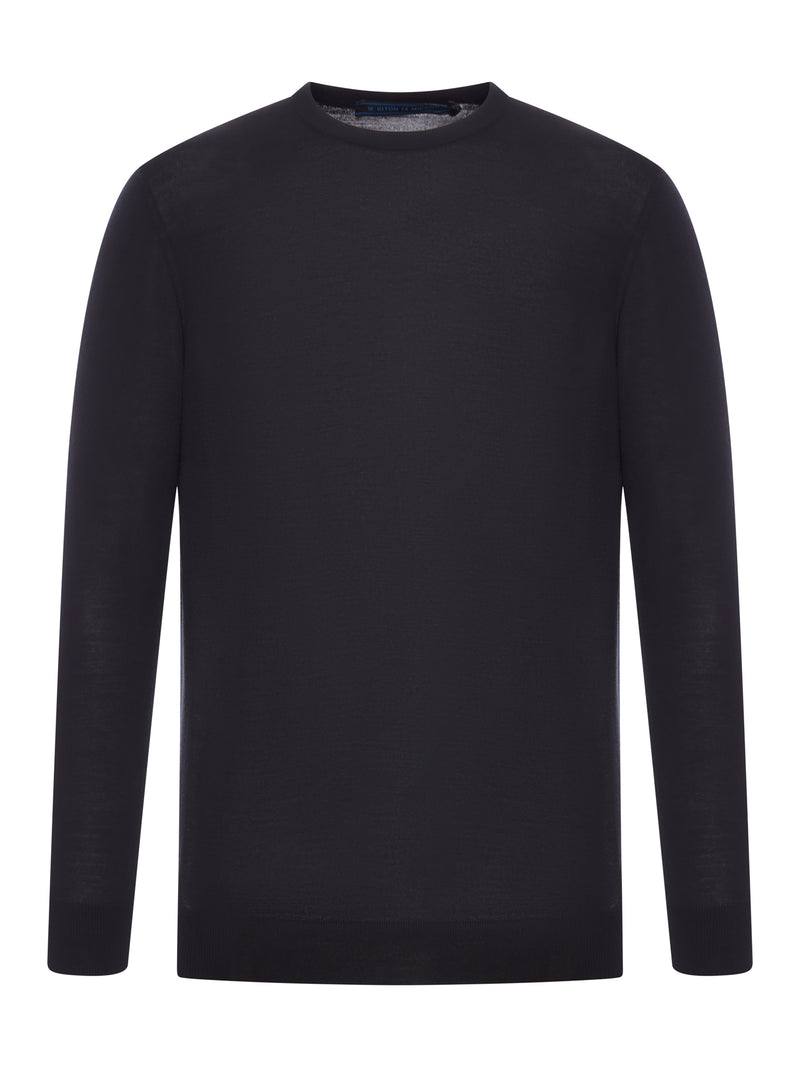 MAGLIA GIROCOLLO IN LANA 14 MICRON