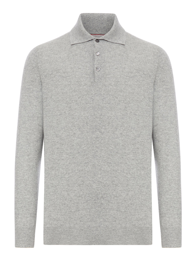 MAGLIA STILE POLO IN CASHMERE