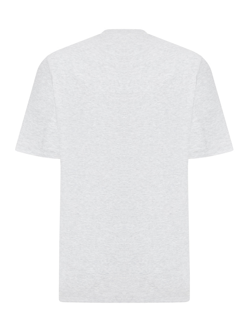 T-SHIRT GIROCOLLO IN JERSEY DI COTONE CON LOGO