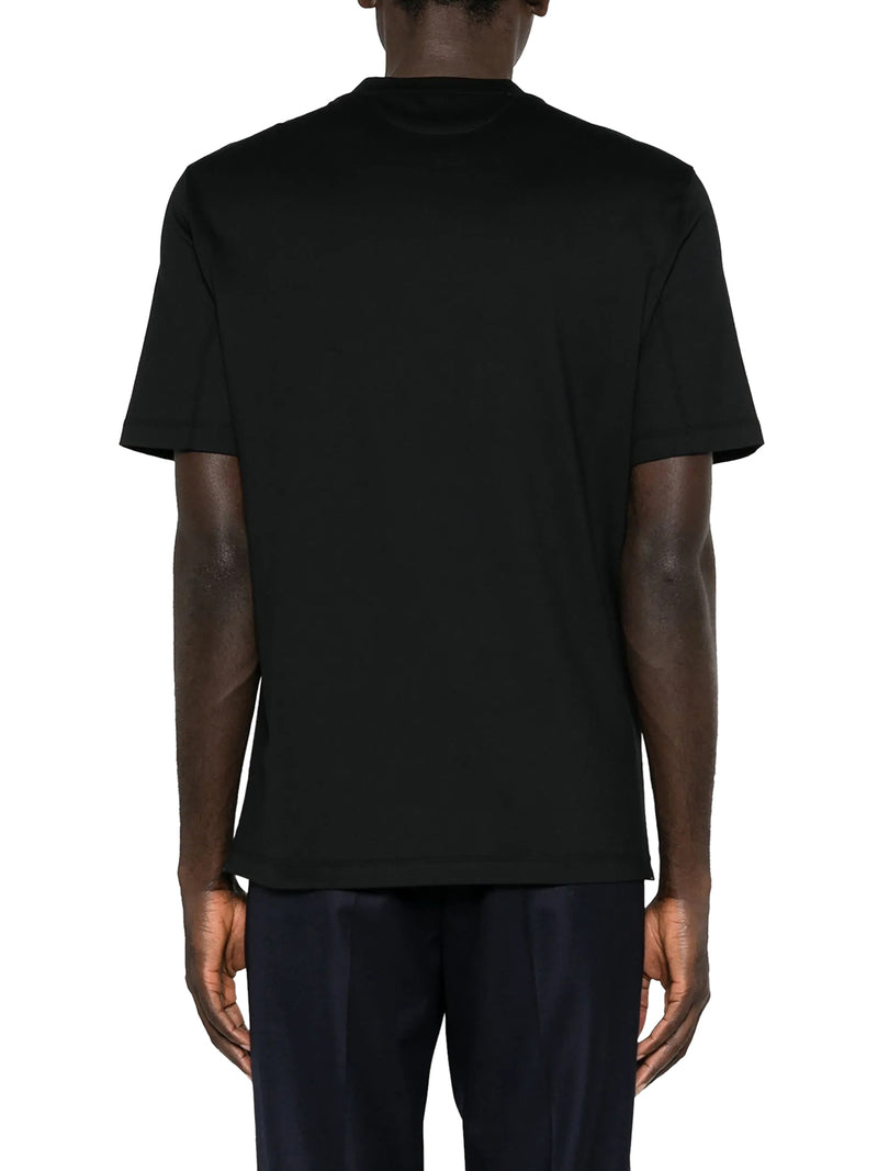 T-SHIRT IN COTONE CON LOGO STAMPATO A CONTRASTO