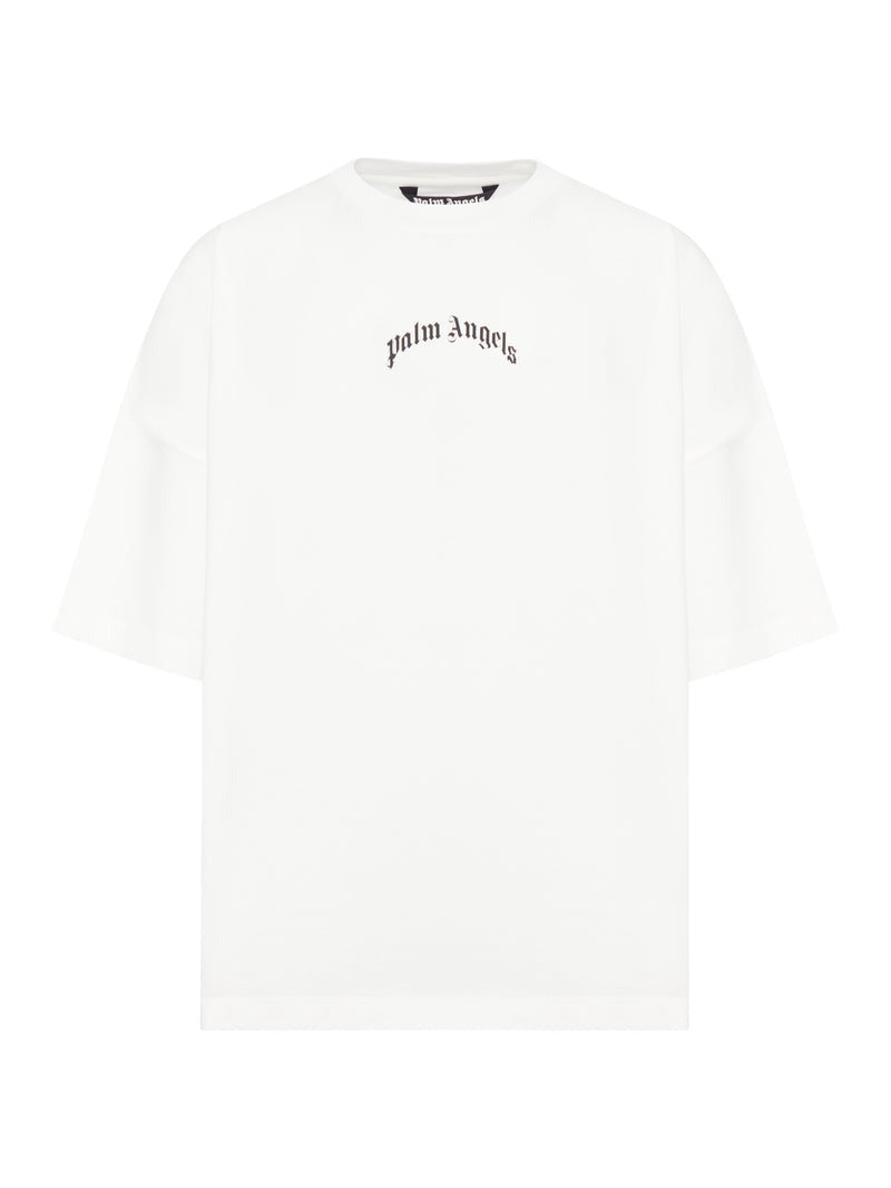 T-SHIRT CON LOGO CURVO