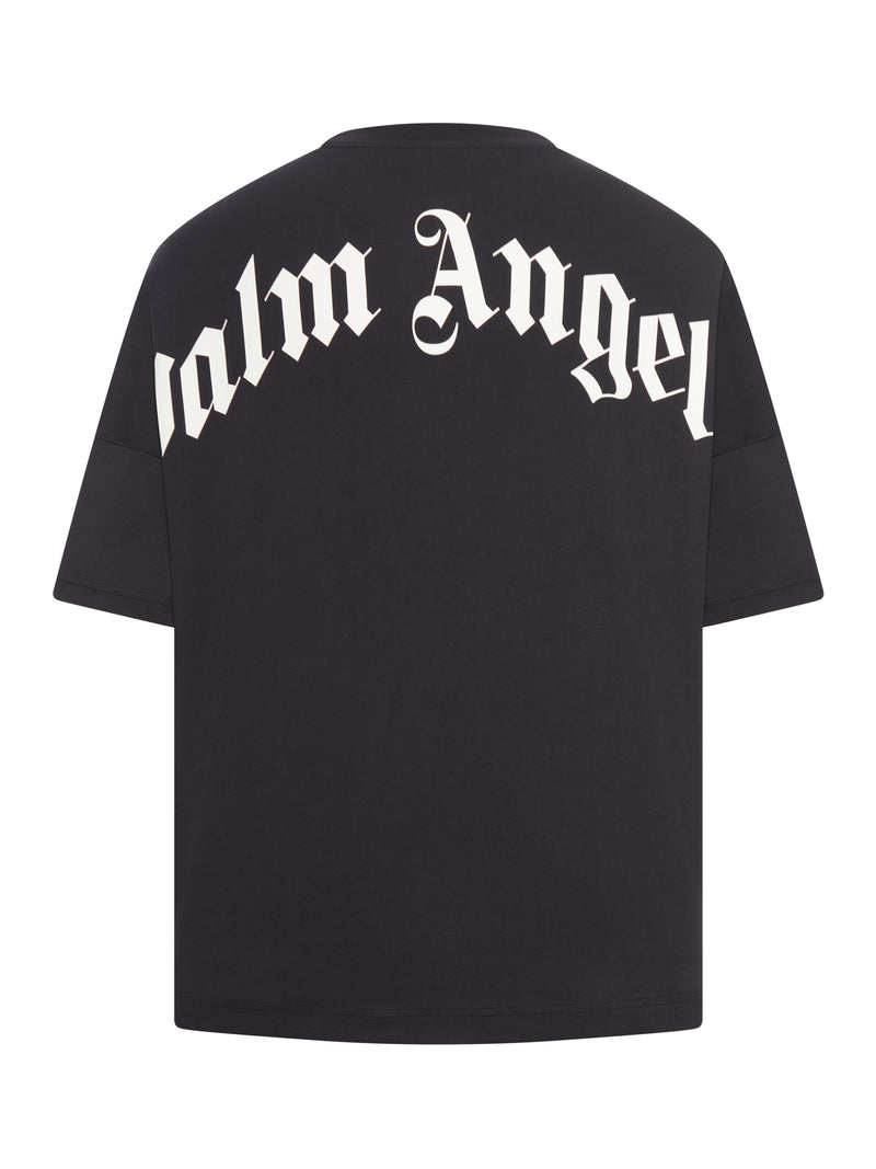 T-SHIRT CON LOGO CURVO