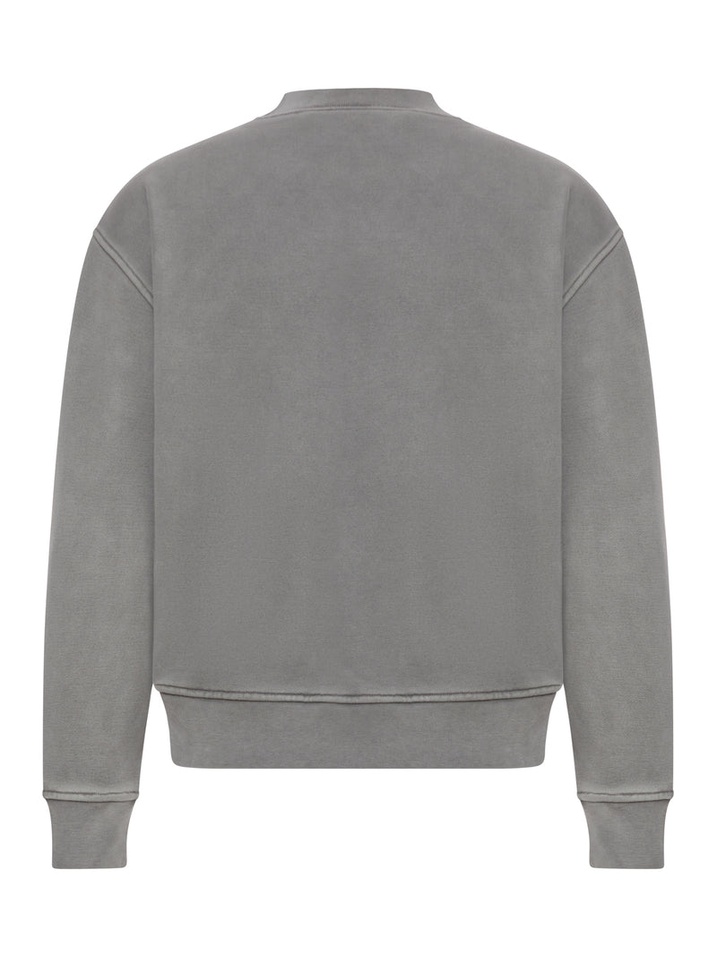 FELPA GIROCOLLO IN COTONE CON LOGO