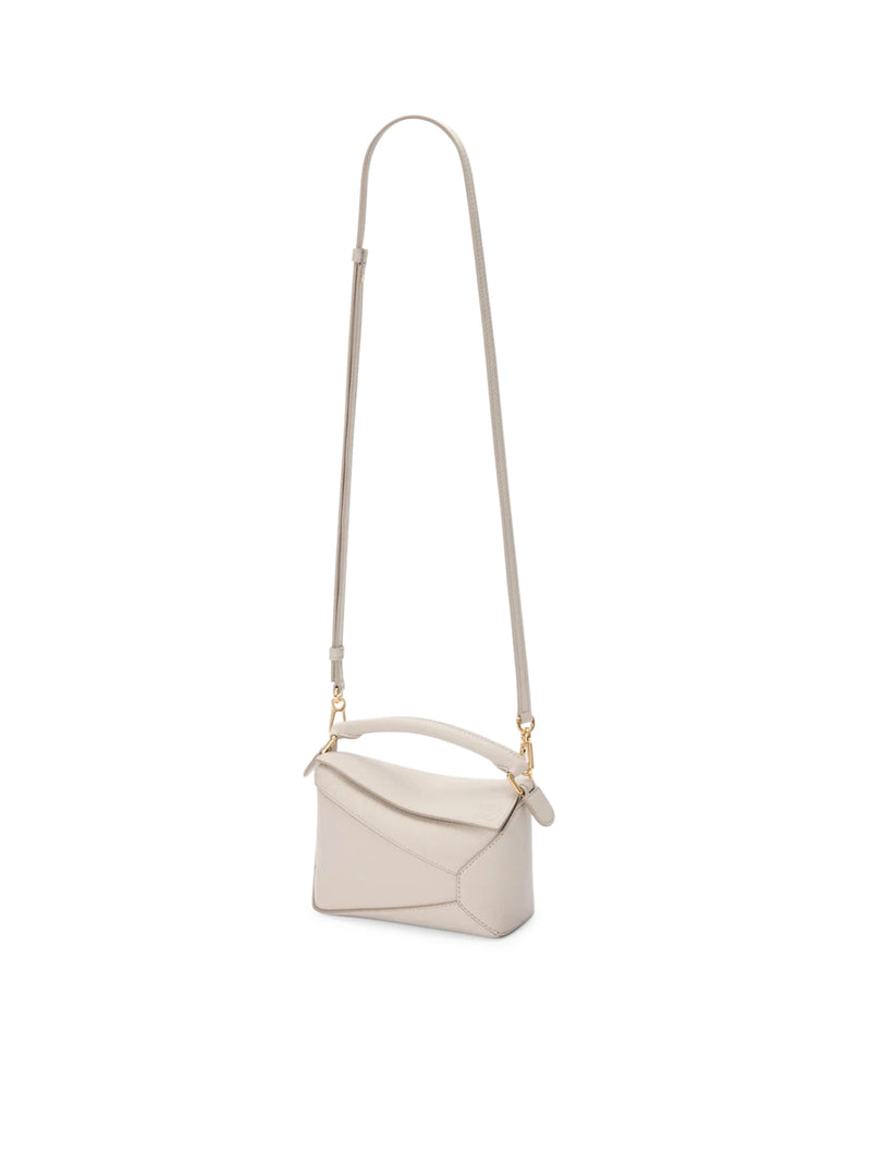 BORSA PUZZLE EDGE MINI IN PELLE GRANATA