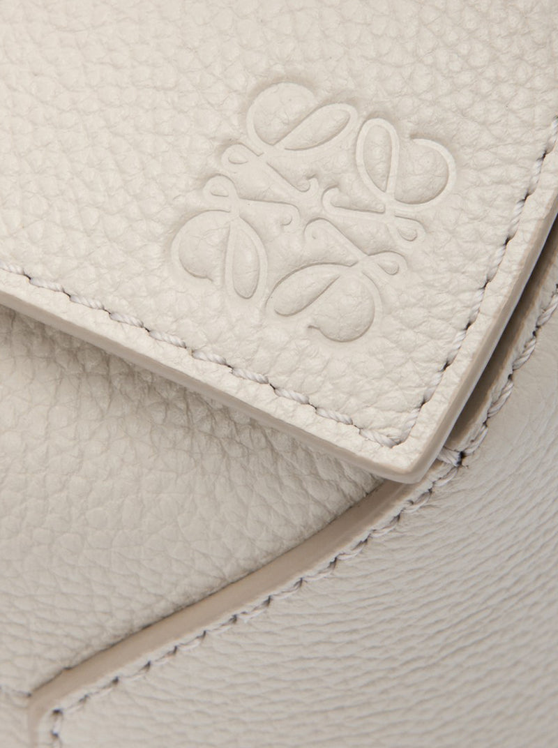 BORSA PUZZLE EDGE MINI IN PELLE GRANATA