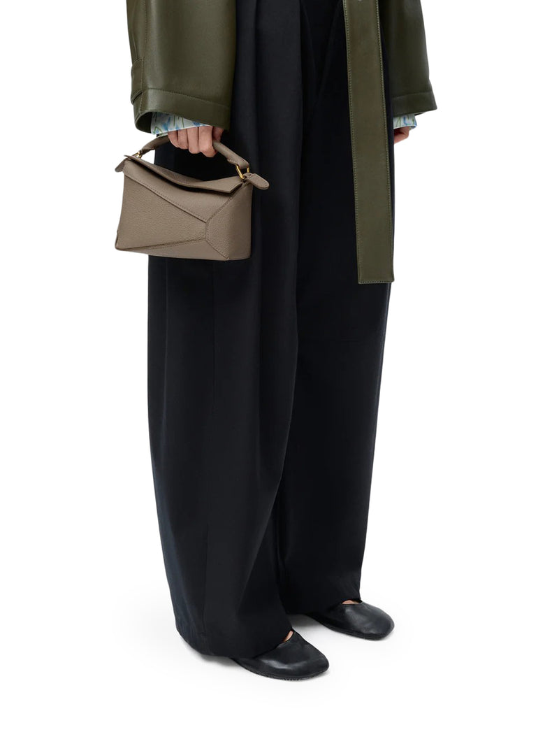 BORSA PUZZLE EDGE MINI IN PELLE GRANATA