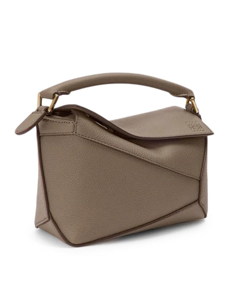 BORSA PUZZLE EDGE MINI IN PELLE GRANATA