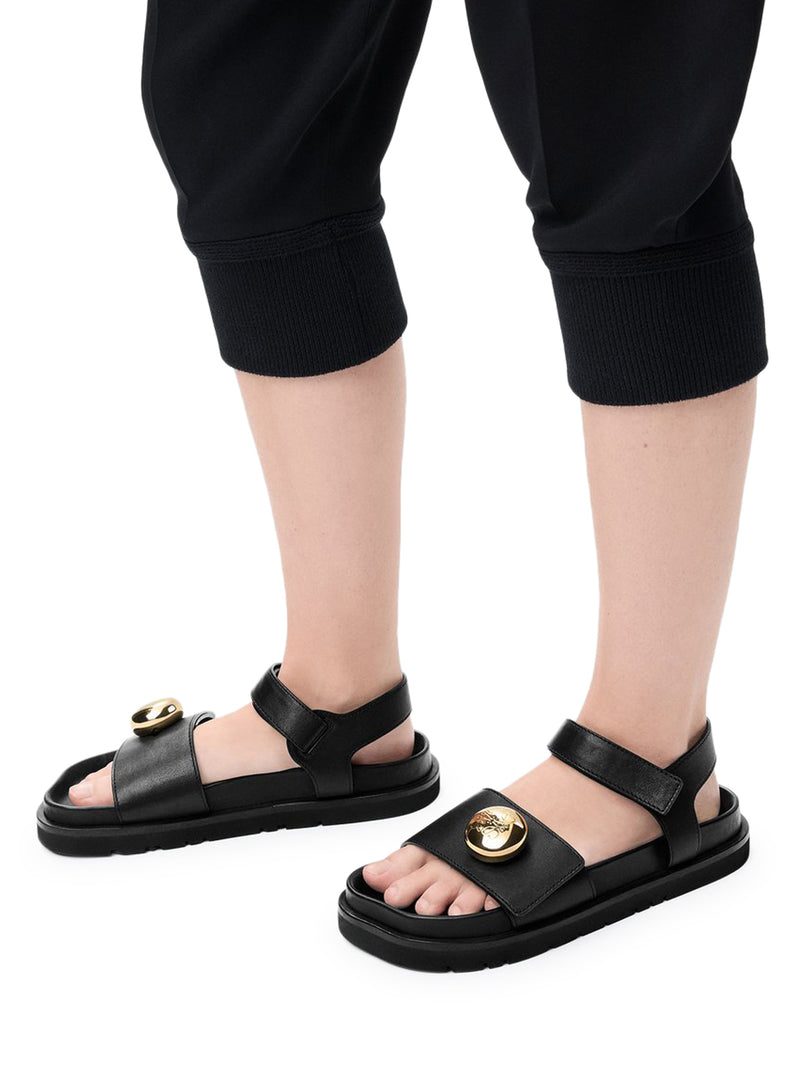 SANDALI PEBBLE CON SUOLA FUSSBETT IN MORBIDA PELLE DI VITELLO