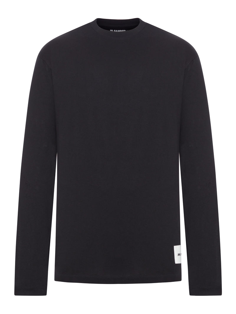 TREE-PACK DI T-SHIRT GIROCOLLO CON APPLICAZIONE