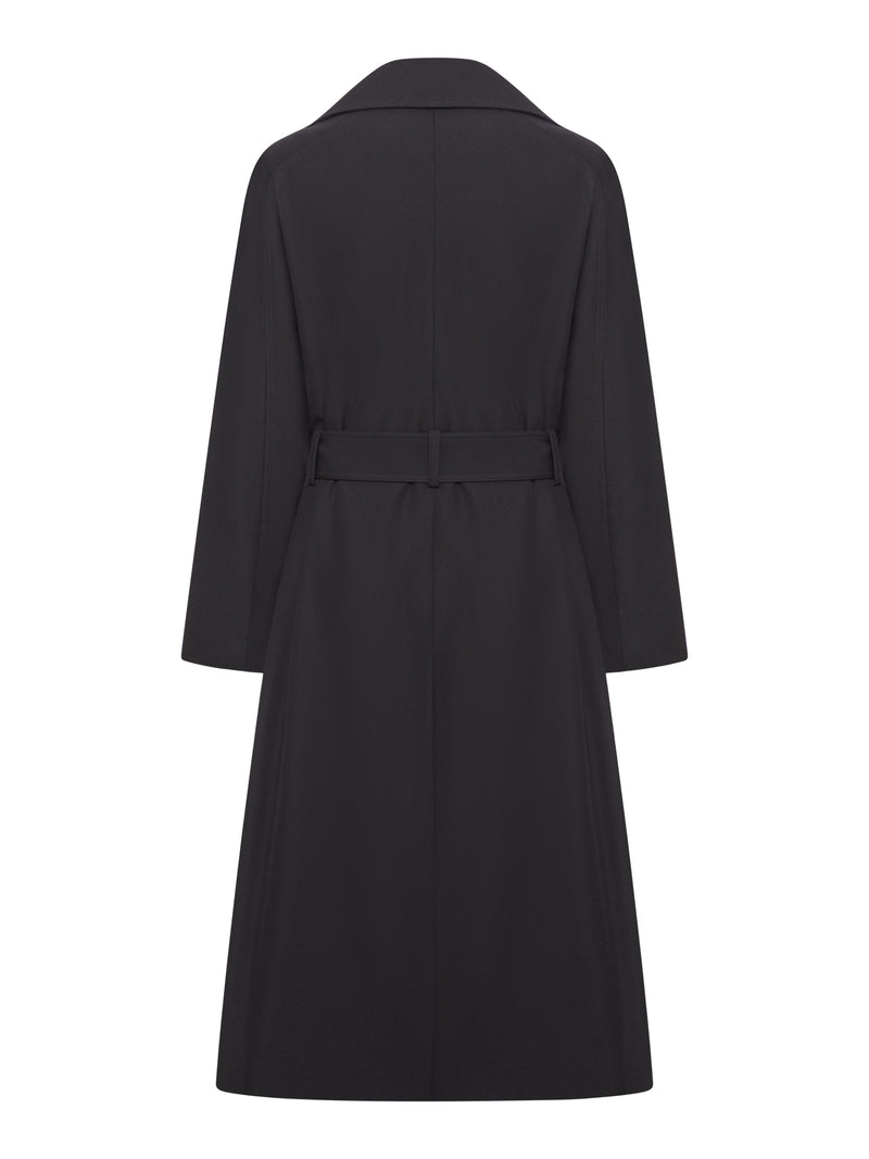 CAPPOTTO LUNGO IN GRAIN DE POUDRE