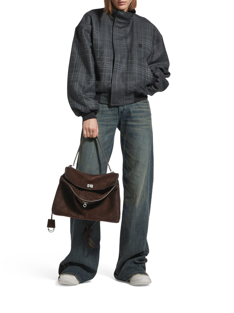 BORSA RODEO MEDIA IN PELLE SCAMOSCIATA