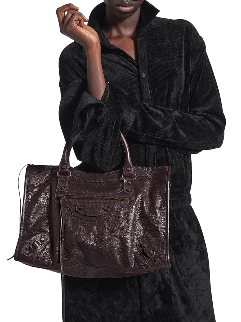 BORSA LE CITY MEDIA IN PELLE