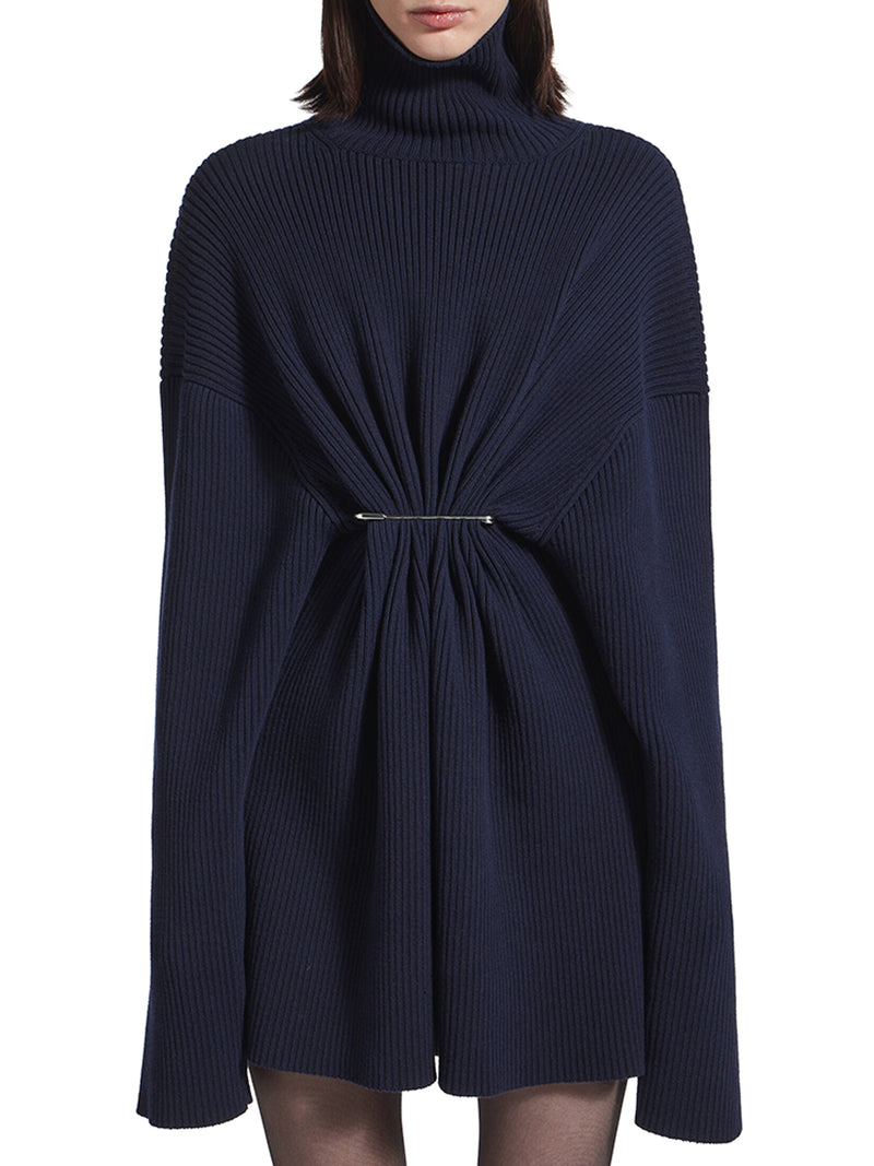 MINI ABITO DRAPPRGGIATO IN MAGLIA