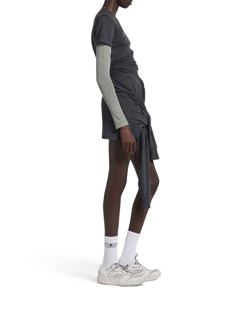 T-SHIRT CON DOPPIA MANICA WASHED CRAYON POLITICAL