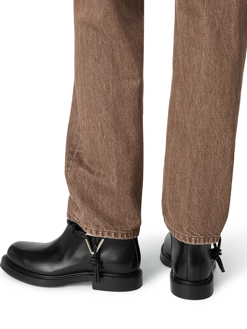 STIVALETTI JAMES IN PELLE