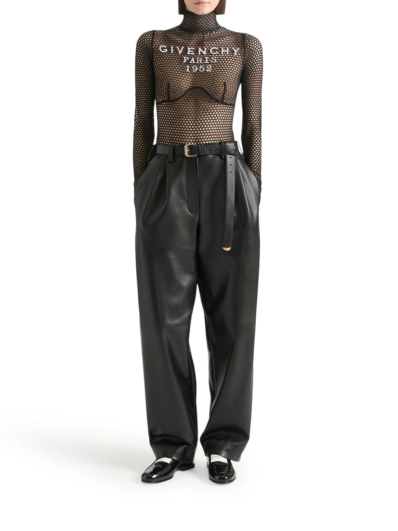 BODY IN RETE CON LOGO RICAMATO