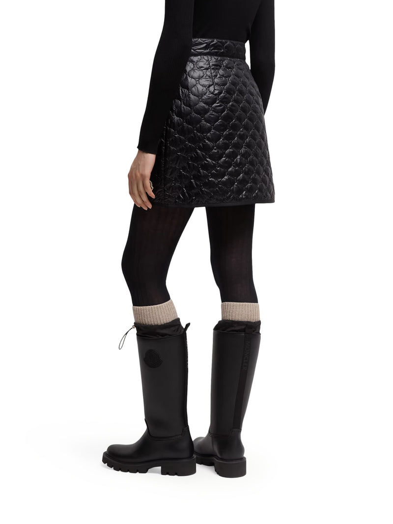 MINIGONNA IMBOTTITA CON TRAPUNTATURA A QUADRI