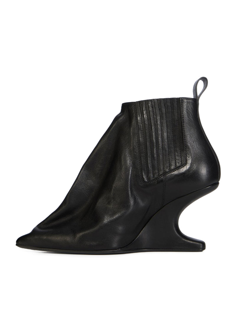 STIVALI IN PELLE ANKLE TACO