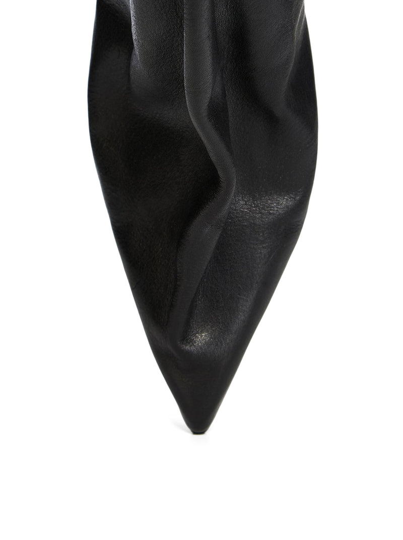 STIVALI IN PELLE ANKLE TACO