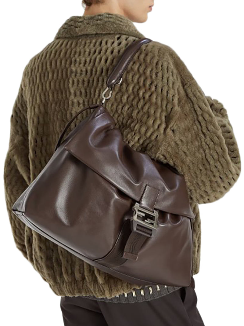 BORSA IN PELLE FLUX MAXI MESSENGER