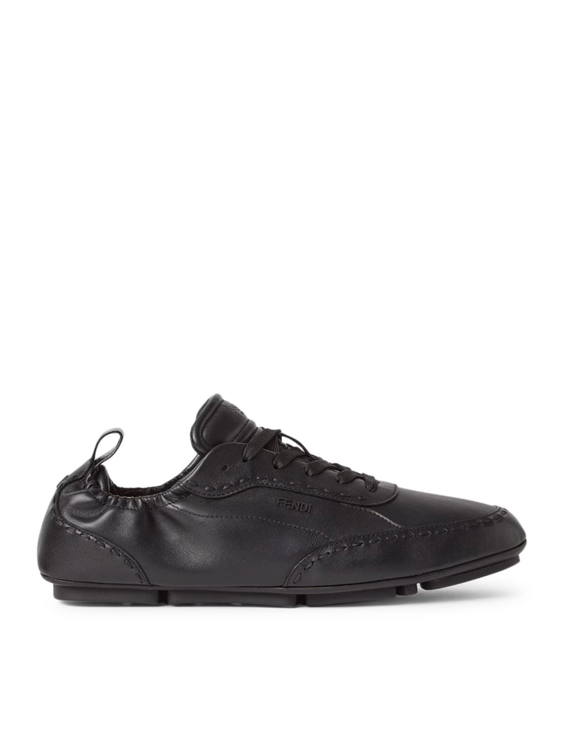 SNEAKER FENDI FIT LOW TOP IN PELLE NERA