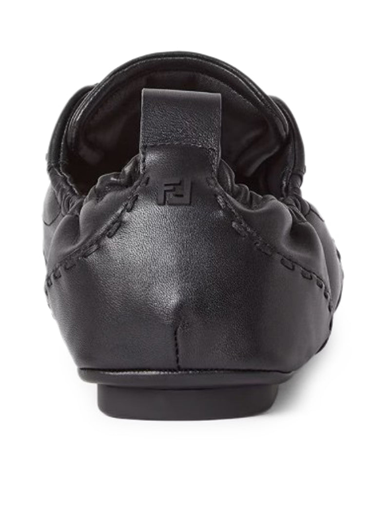 SNEAKER FENDI FIT LOW TOP IN PELLE NERA