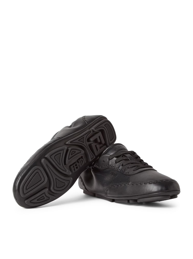 SNEAKER FENDI FIT LOW TOP IN PELLE NERA