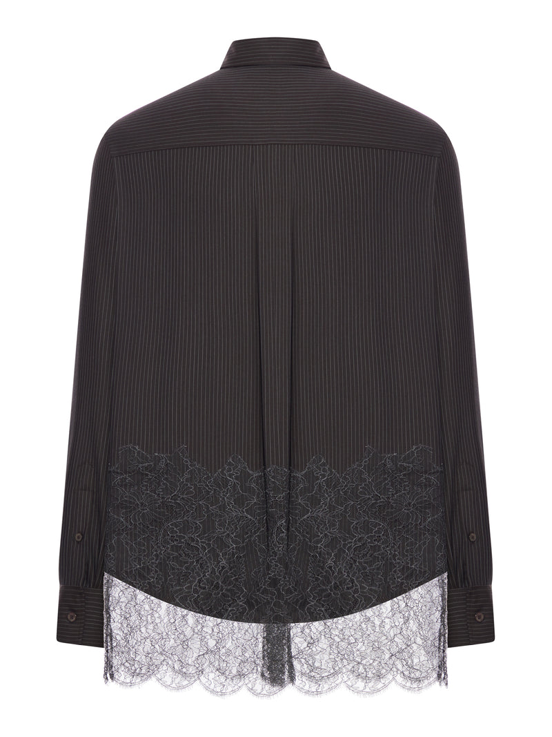 CAMICIA IN LANA GESSATA