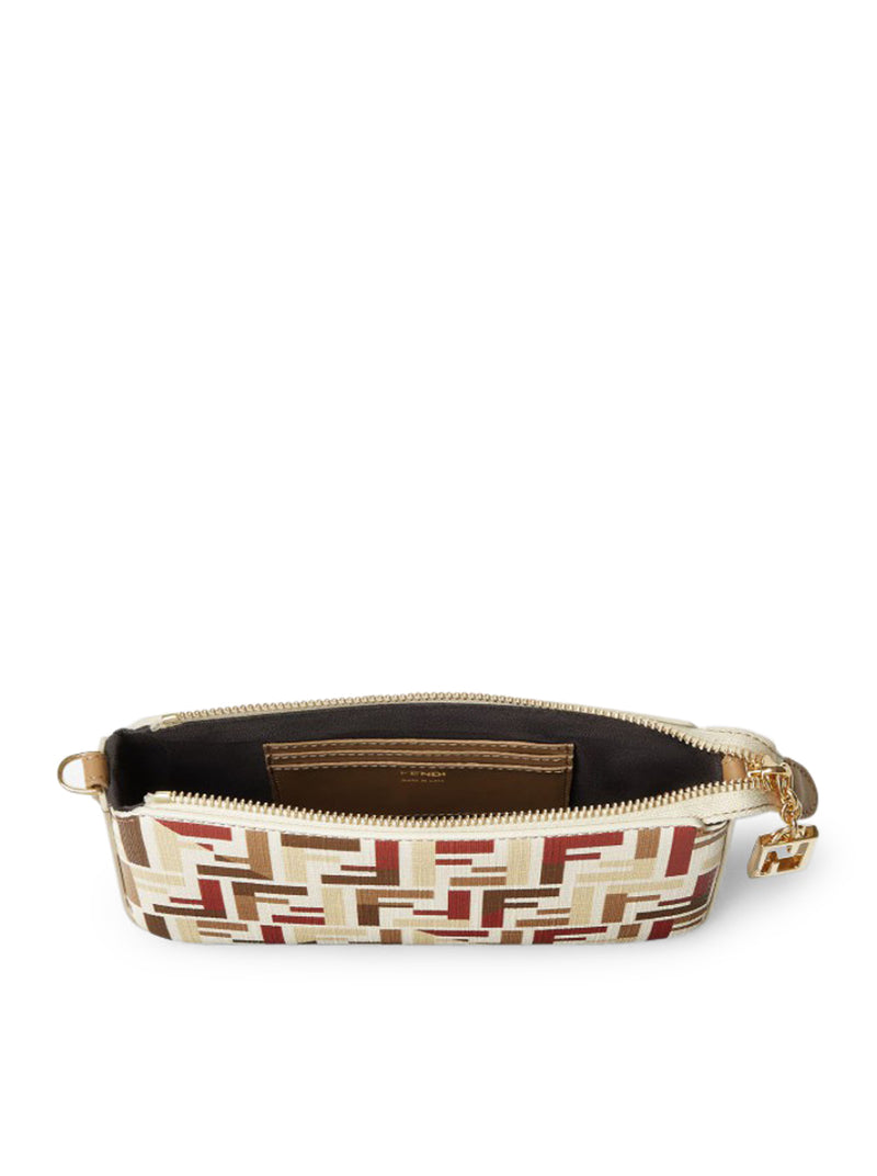 POUCH CON CATENA IN TESSUTO