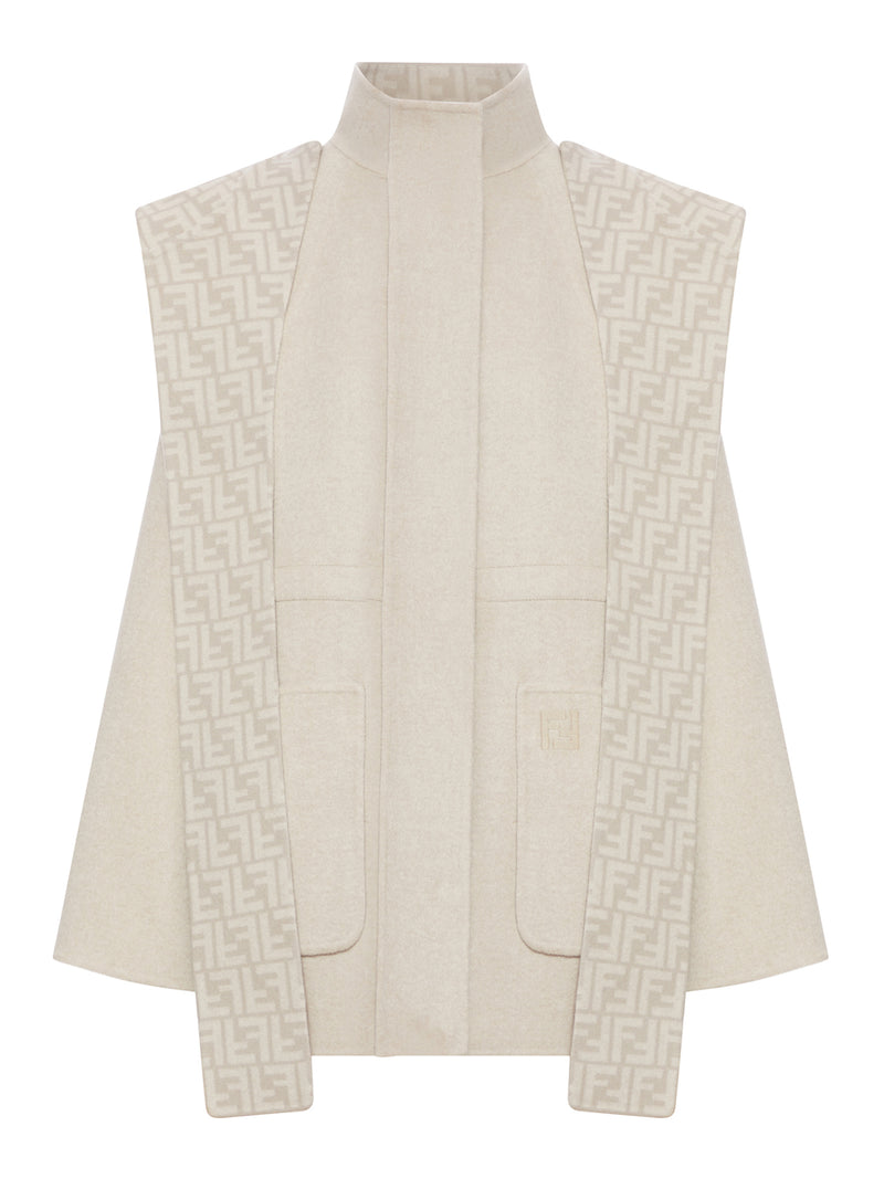 BLOUSON MODELLO PARKA IN LANA BEIGE