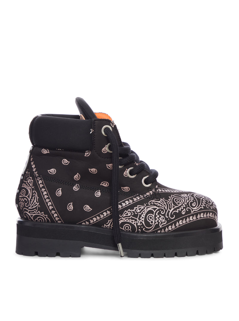 SNEAKER STRADA LOW BANDANA IN PELLE
