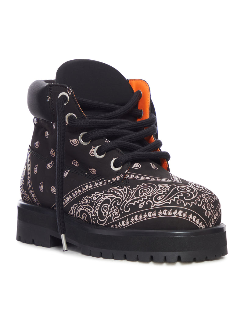 SNEAKER STRADA LOW BANDANA IN PELLE