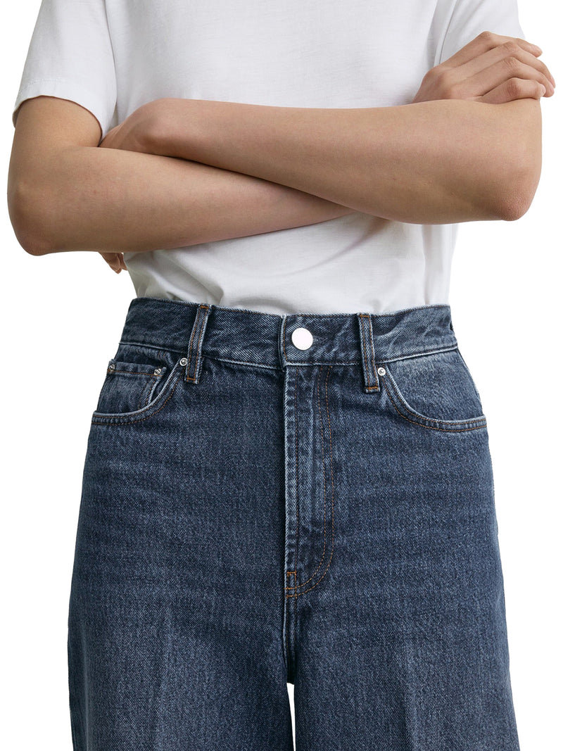 JEANS WIDE LEG IN DENIM