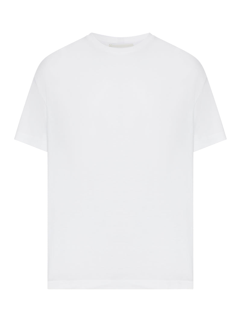 T-SHIRT GIROCOLLO IN COTONE