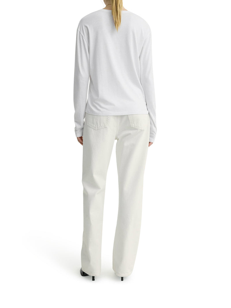 T-SHIRT A MANICA LUNGA IN COTONE