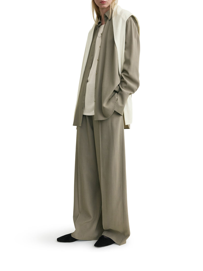 CAMICIA TUXEDO CLASSICA IN MISTO LANA