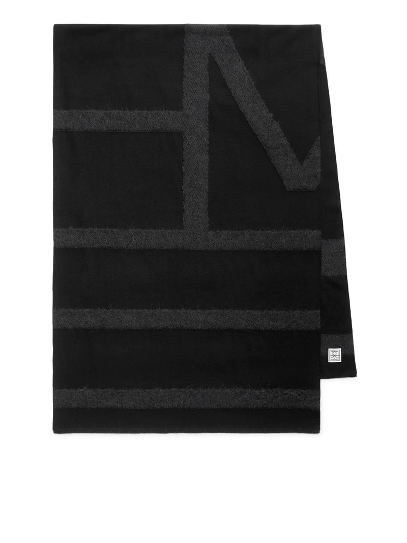 SCIARPA MONOGRAM IN TWILL
