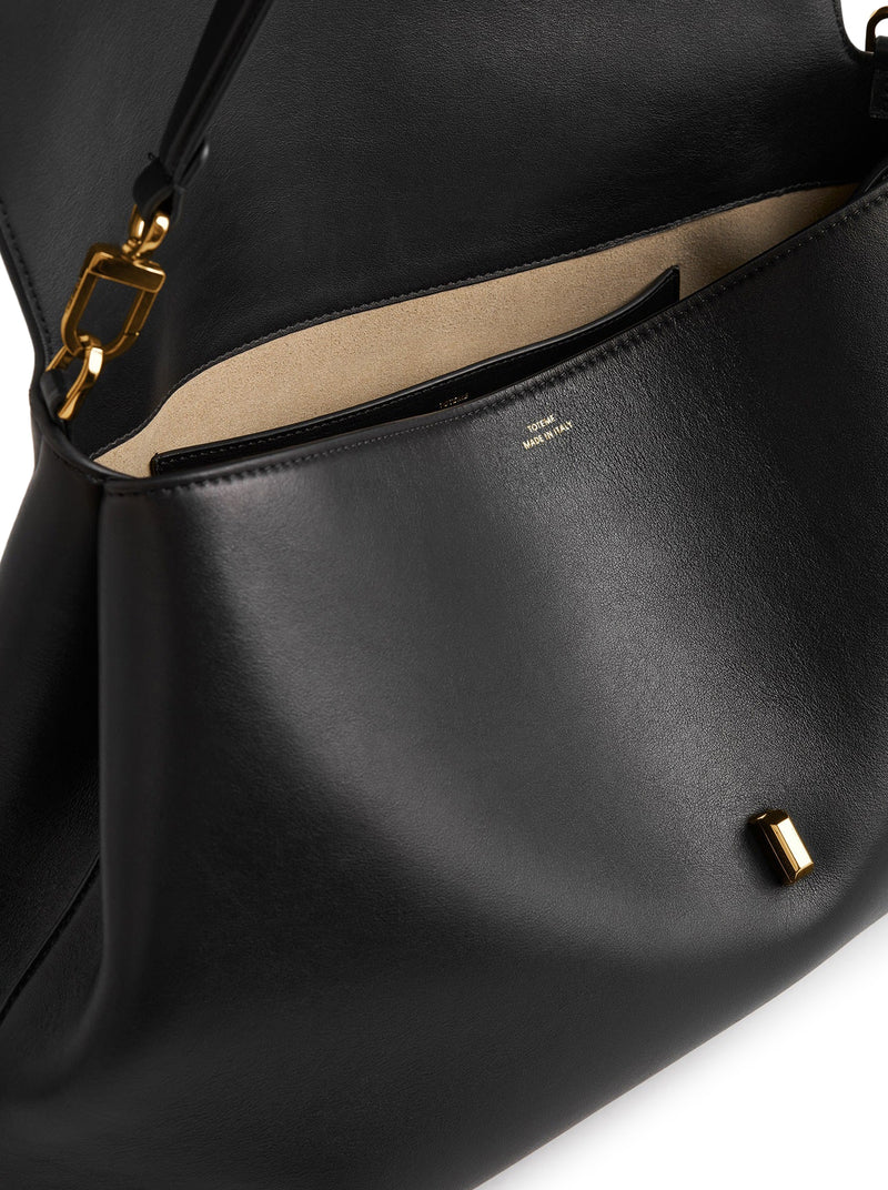 BORSA T-LOCK A TRACOLLA IN PELLE