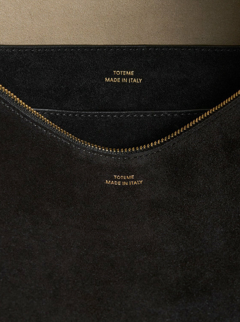 BORSA BEVEL IN PELLE SCAMOSCIATA